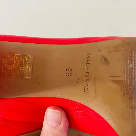 Everlane The Day Heel in Red Leather - Picture 6 of 9